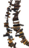 Natural Tiger Eye Beads, Tiger Eye Rough Polished Gemstone Beads, Jewelry Supplies for Jewelry Making, Wholesale Beads, 8" Strand