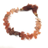 Natural Carnelian Beads - Rough Polished, Carnelian Gemstone Beads, Jewelry Supplies for Jewelry Making, Bulk Wholesale Beads, 8" Strand