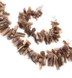 Natural Chocolate Moonstone Beads - Rough Polished, Gemstone Beads, Jewelry Supplies for Jewelry Making, Wholesale Beads, 8"Strand