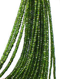 Natural Chrome Diopside Beads, Gemstone Beads, Wholesale Beads, Jewelry Supplies for Jewelry Making, AAA+ Grade, 3-5mm , 16" strand
