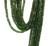 Natural Chrome Diopside Beads, Gemstone Beads, Wholesale Beads, Jewelry Supplies for Jewelry Making, AAA+ Grade, 3-5mm , 16" strand