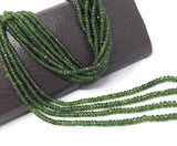 Natural Chrome Diopside Beads, Gemstone Beads, Wholesale Beads, Jewelry Supplies for Jewelry Making, AAA+ Grade, 3-5mm , 16" strand