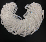 Rainbow Moonstone Gemstone Beads, Blue Flash Moonstone Beads, Wholesale Bulk Beads, AAA+ Quality, 3mm- 5mm, 16" Strand