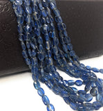 Kyanite Beads, Gemstone Beads, Jewelry Supplies, Wholesale Bulk Beads, Natural Kyanite Smooth Beads AAA+ Grade, 6x4mm-12x8mm, 15" Strand