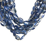 Kyanite Beads, Gemstone Beads, Jewelry Supplies, Wholesale Bulk Beads, Natural Kyanite Smooth Beads AAA+ Grade, 6x4mm-12x8mm, 15" Strand