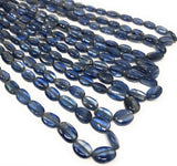 Kyanite Beads, Gemstone Beads, Jewelry Supplies, Wholesale Bulk Beads, Natural Kyanite Smooth Beads AAA+ Grade, 6x4mm-12x8mm, 15" Strand