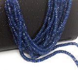 Kyanite Gemstone Beads, Jewelry Supplies, Wholesale Bulk Beads, Natural Kyanite Faceted Beads AAA Grade, 3.5mm - 5mm