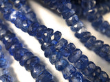 Kyanite Gemstone Beads, Jewelry Supplies, Wholesale Bulk Beads, Natural Kyanite Faceted Beads AAA Grade, 3.5mm - 5mm