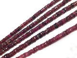 Natural Tourmaline Heishi Beads, Gemstone Beads, Tourmaline Beads, Pink Tourmaline Beads, Jewelry Supplies, Wholesale Beads, 13.5" Strand