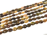 Natural Petro Tourmaline Oval Beads, Gemstone Beads, Tourmaline Beads, Wholesale Bulk Beads, AAA Quality - 6x5mm - 9x6mm , 12.5" Strand