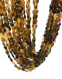 Natural Petro Tourmaline Oval Beads, Gemstone Beads, Tourmaline Beads, Wholesale Bulk Beads, AAA Quality - 6x5mm - 9x6mm , 12.5" Strand