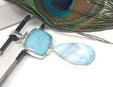 Larimar Pendant, Natural Gemstone Pendant, Sterling Silver Jewelry, Bohemian Jewelry, Wholesale JewelrySupplies, Gifts for Her