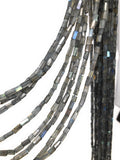 Labradorite Faceted Beads, Natural Gemstone Beads, Wholesale Beads, Bulk Beads, 13" Strand