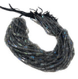 Labradorite Faceted Beads, Natural Gemstone Beads, Wholesale Beads, Bulk Beads, 13" Strand