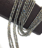 Labradorite Gemstone Beads, Bulk Wholesale Beads for Jewelry Making, Natural Faceted Labradorite Beads , 13" Strand