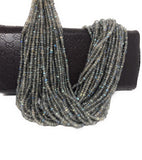 Labradorite Gemstone Beads, Bulk Wholesale Beads for Jewelry Making, Natural Faceted Labradorite Beads , 13" Strand