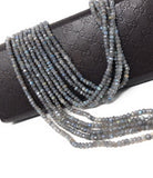 Labradorite Gemstone Beads - Blue Fire Coated Labradorite Beads, Bulk Wholesale Beads for Jewelry Making, 4-4.5mm, 13" Strand