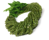 Natural Peridot Faceted Beads, Genuine Gemstone Wholesale Beads, Bulk Jewelry Supplies for Jewelry Making, 12.5" Strand