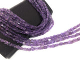 Natural Amethyst Gemstone Beads, Jewelry Supplies for Jewelry Making, Bulk Wholesale Beads, 12.5" Strand