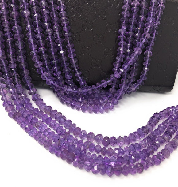 Natural Amethyst Gemstone Beads, Jewelry Supplies for Jewelry Making, Wholesale Bulk Gemstone Beads, 12.5
