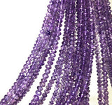 Natural Amethyst Gemstone Beads, Jewelry Supplies for Jewelry Making, Wholesale Bulk Gemstone Beads, 12.5" Strand
