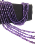 Natural Amethyst Gemstone Beads, Jewelry Supplies for Jewelry Making, Wholesale Bulk Gemstone Beads, 12.5" Strand