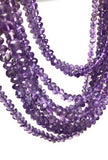Natural Amethyst Gemstone Beads, Jewelry Supplies for Jewelry Making, Wholesale Bulk Gemstone Beads, 12.5" Strand