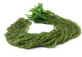 Natural Peridot Gemstone Beads, Genuine Gemstone Wholesale Beads, Bulk Beads for Jewelry Making, 3.5mm- 4mm Beads, 12.5" Strand