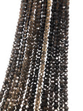 Natural Smokey Quartz Gemstone Beads, Jewelry Supplies for Jewelry Making, Wholesale Bulk Gemstone Beads, 13" Strand