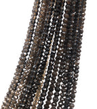 Natural Smokey Quartz Gemstone Beads, Jewelry Supplies for Jewelry Making, Wholesale Bulk Gemstone Beads, 13" Strand