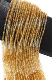 Citrine Gemstone Beads, Shaded Citrine Beads, Jewelry Supplies, Jewelry Making, Wholesale Beads, Bulk Beads, 3-4mm, 13" Strand