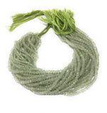 Natural Prehnite Beads, Gemstone Beads, Bulk Wholesale Beads for Jewelry Making, Jewelry Supplies, 13.25" Strand