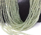 Natural Prehnite Beads, Gemstone Beads, Bulk Wholesale Beads for Jewelry Making, Jewelry Supplies, 13.25" Strand