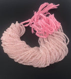 Rose Quartz Gemston Beads, Jewelry Supplies for Jewelry Making, Wholesale Supplies, Bulk Beads, AAA + Quality, 4mm -4.5mm , 13" Strand