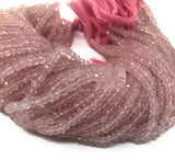 Rose Quartz Gemston Beads, Jewelry Supplies for Jewelry Making, Wholesale Supplies, Bulk Beads, AAA + Quality, 4mm -4.5mm , 13" Strand