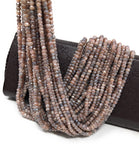 Natural Peach Moonstone Beads - Shimmer Coated, Gemstone Beads, Jewelry Supplies, Wholesale Beads, Bulk Beads , 3.5- 4.5mm, 13" Strand