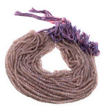 Pink / Purple Chalcedony Beads, Gemstone Beads, Jewelry Supplies for Jewelry Making, Wholesale Beads, Bulk Beads, 3.5- 4.5mm, 13" Strand