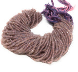 Pink / Purple Chalcedony Beads, Gemstone Beads, Jewelry Supplies for Jewelry Making, Wholesale Beads, Bulk Beads, 3.5- 4.5mm, 13" Strand