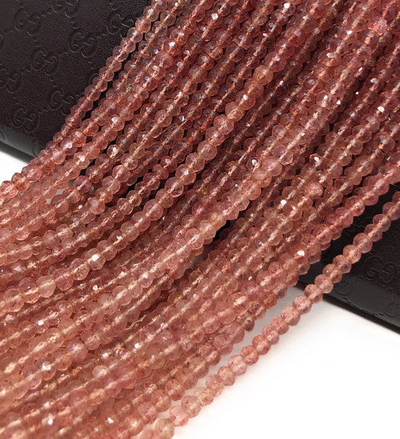 Strawberry Quartz Beads, Gemstone Beads, Jewelry Supplies for Jewelry Making, Bulk Beads, 4.5-5mm , 13