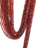 Garnet Gemstone Beads, Mozambique Garnet Beads, Jewelry Supplies for Jewelry Making, Wholesale Beads, Bulk Beads, 3 -3.5mm , 12.5" Strand
