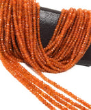 Carnelian Gemstone Beads, Natural Carnelian Beads, Jewelry Supplies for Jewelry Making, Bulk Beads, Wholesale Beads, 4.5- 5mm, 13" Strand