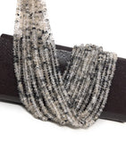 Natural Rutile Beads, Gemstone Beads, Jewelry Supplies for Jewelry Making, Wholesale Beads, Bulk Beads, AAA+ Quality, 13.25" Strand