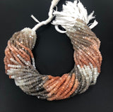 Multi Moonstone Beads, Gemstone Beads, Jewelry Supplies for Jewelry Making, Wholesale Beads, Bulk Beads, AA Quality, 13.25" Strand