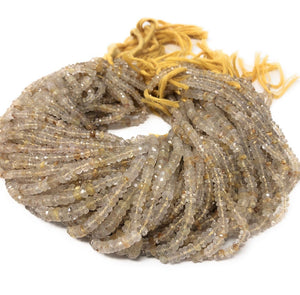 Golden Rutile Beads, Gemstone Beads, Jewelry Supplies for Jewelry Making, Wholesale Beads, Bulk Beads, AAA+ Quality, 13" Strand