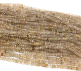 Golden Rutile Beads, Gemstone Beads, Jewelry Supplies for Jewelry Making, Wholesale Beads, Bulk Beads, AAA+ Quality, 13" Strand