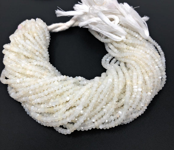 White Moonstone Beads, Gemstone Beads, Jewelry Supplie for Jewelry Making, Wholesale Beads, Bulk Beads, AAA Quality 13