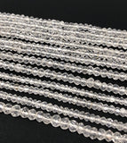 Crystal Quartz Beads, Gemstone Beads, Wholesale Beads, Bulk Beads, Jewelry Making Supplies, AAA+ Quality, 13" Strand