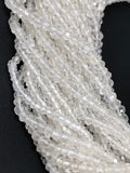 Clear Crystal Quartz Beads, Wholesale Bulk Beads, DIY Jewelry Making Supplies, Spiritual Energy Healing Chakra Gemstone Beads, 13" Strand