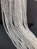 Clear Crystal Quartz Beads, Wholesale Bulk Beads, DIY Jewelry Making Supplies, Spiritual Energy Healing Chakra Gemstone Beads, 13" Strand