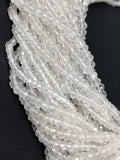 Clear Crystal Quartz Beads, Wholesale Bulk Beads, DIY Jewelry Making Supplies, Spiritual Energy Healing Chakra Gemstone Beads, 13" Strand